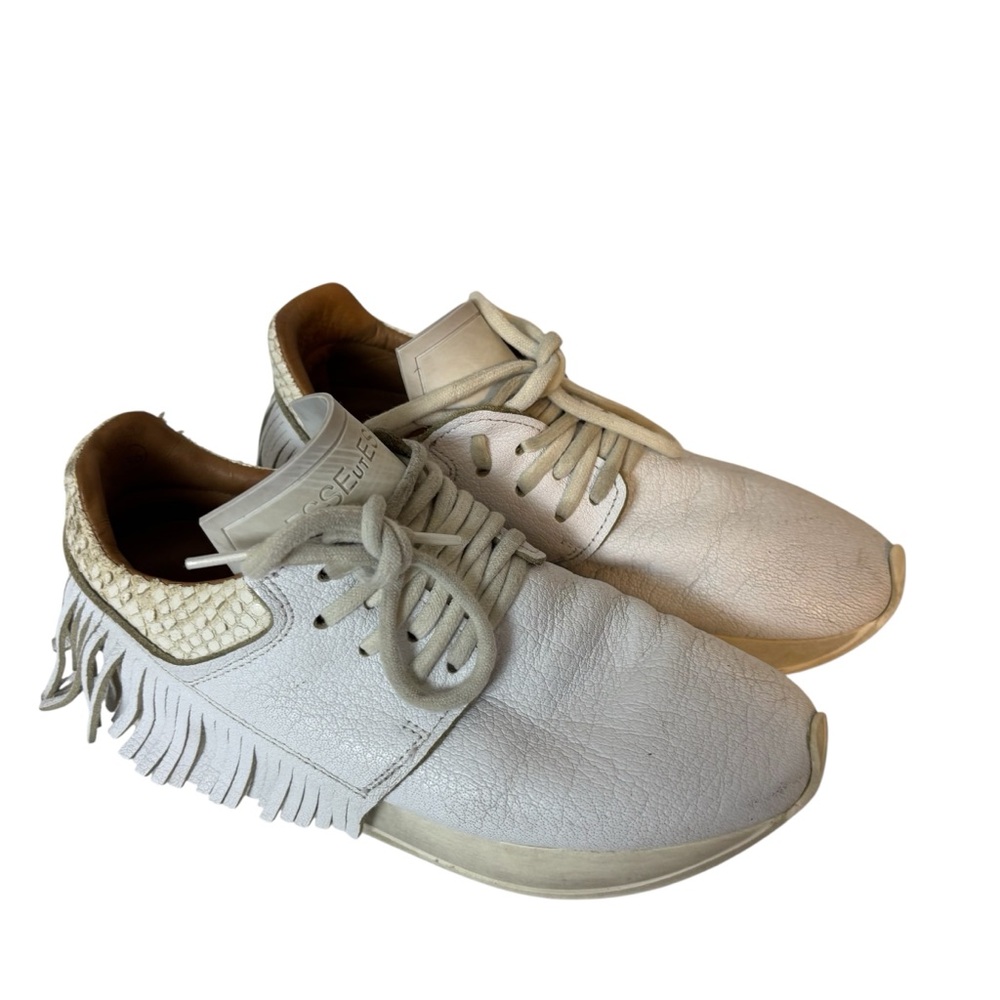 Esseutesse Fringe Sneakers white women’s size US 6 EU 36 - Picture 4 of 11